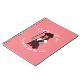 Fun Pink Girl Pirate Notitieboek (Linkerzijde)