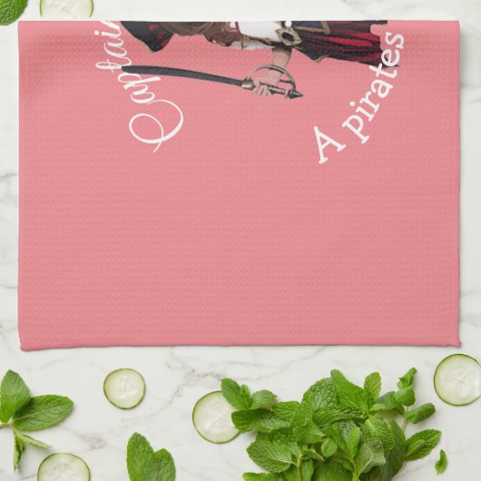 Fun Pink Girl Theedoek (Gevouwen)