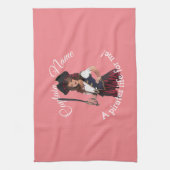 Fun Pink Girl Theedoek (Verticaal)