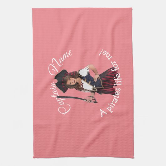 Fun Pink Girl Theedoek (Verticaal)