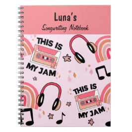 Fun Pink Girls Songwrite Notitieboek