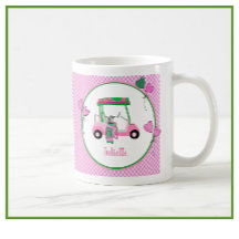 Fun Pink & Green Golf thema gepersonaliseerd