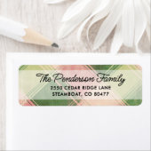 Fun Pink Green Play Script Aangepast retouradres Etiket (Insitu)