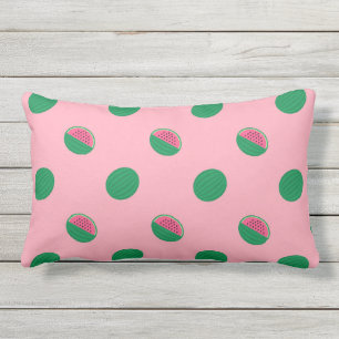 Fun Pink Green Watermelon Pattern Buitenkussen
