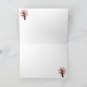 Fun Pink kerstboomschilfers Foto Feestdagen Kaart (Binnen)