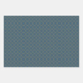 Fun Pink Oranje Blue Floral Geometric Inpakpapier Vel (Voorkant 2)