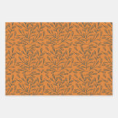 Fun Pink Oranje Blue Floral Geometric Inpakpapier Vel (Voorkant 3)