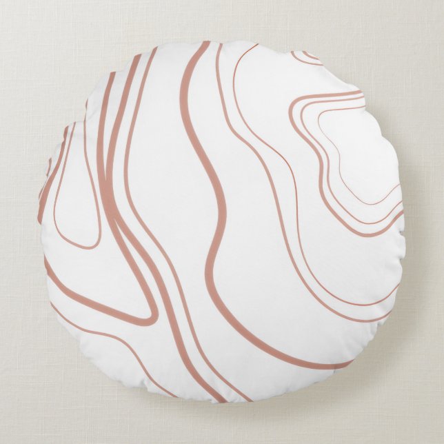 Fun Pink Pillow Rond Kussen (Voorkant)