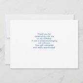 Fun Pink Popsicle en aardbeien Hartelijk dank Bedankkaart (Achterkant)