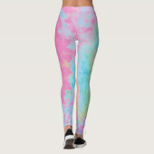 Fun Pink Rainbow Tie Dye Leggings (Achterkant)