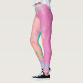 Fun Pink Rainbow Tie Dye Leggings (Links)