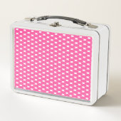 Fun Pink Retro Tiled Retangular White Starbursts (Voorkant)