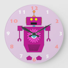 FUN PINK ROBOT SPEELGOED VOOR KINDEREN GROTE KLOK