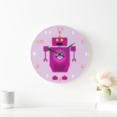 FUN PINK ROBOT SPEELGOED VOOR KINDEREN GROTE KLOK (Huis)