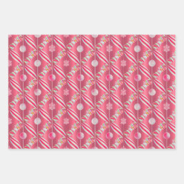 Fun Pink Snoep Lane Collectie Inpakpapier Vel