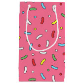Fun Pink Snoep Sprinkles Patroon Klein Cadeauzakje (Voorkant)