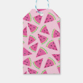 Fun Pink Tropical Summer Watermelon patroon Cadeaulabel (Voorkant)