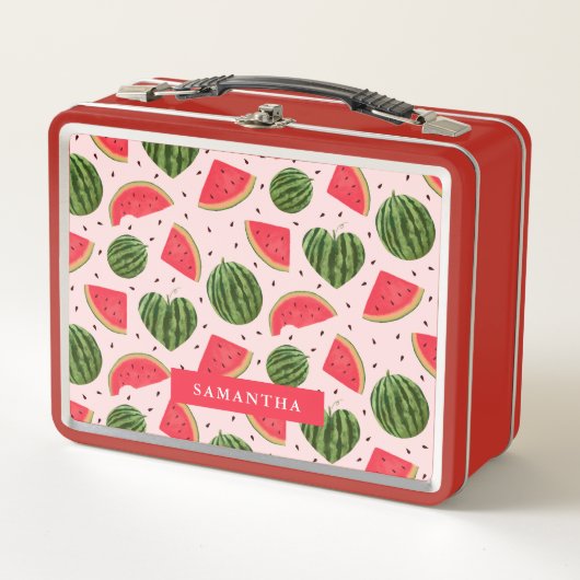 Fun Pink Watermelon Summer Fruit Pattern (Voorkant)
