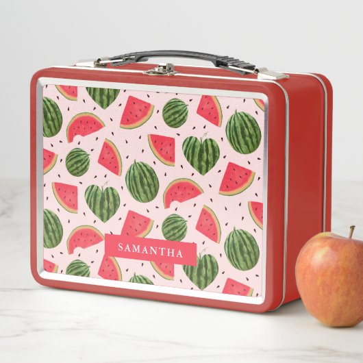 Fun Pink Watermelon Summer Fruit Pattern (In situ)