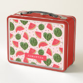 Fun Pink Watermelon Summer Fruit Pattern (Achterkant)