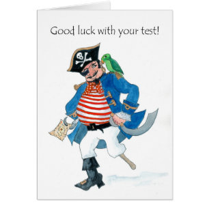 Fun Pirate and Parrot Good Luck met Test