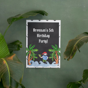 Fun Pirate Birthday Party Sign Poster