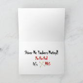 Fun Pirate Christmas Kaart (Binnen)