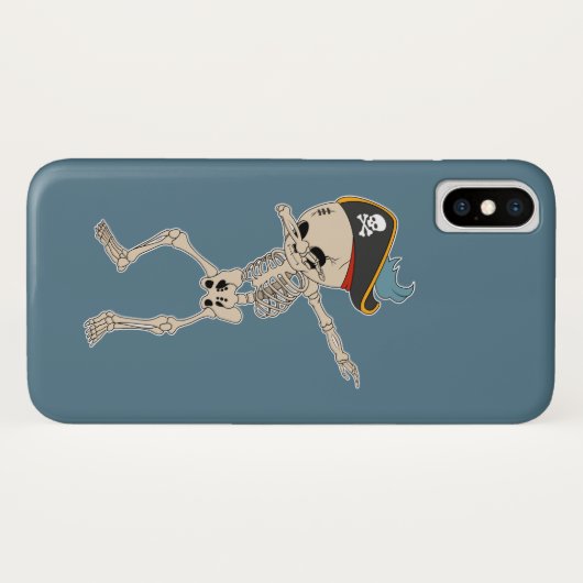 Fun Pirate Dance Halloween Skeleton Dab Case-Mate iPhone Case (Achterkant (horizontaal))