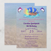 Fun Pirate Party & Ginger Cat, Sail Boat Kaart (Voorkant / Achterkant)