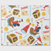 Fun Pirate Patroon Partij verpakkingspapier Cadeaupapier (Vlak)