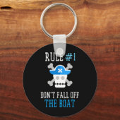 Fun Pirate Rules Herfsten niet van de boot Mannen  Sleutelhanger (Voorkant)
