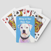 Fun Pit Bull Mix Dog Art Schattige Poker Spelen Pokerkaarten (Achterkant)