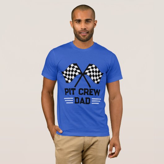 Fun Pit Crew Dad Matching Family T-shirt (Voorkant volledig)