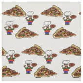 Fun Pizza Fabric Stof (Swatch)