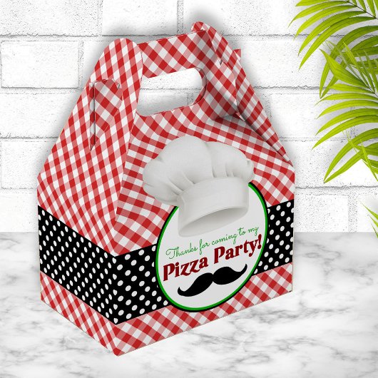 Fun Pizza Party Dank je Bedankdoosjes