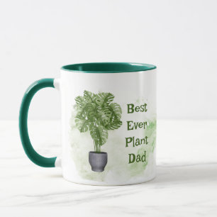 Fun Plant Best Ever Plant Dad Houseplant Monstera Mok