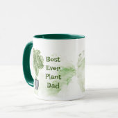 Fun Plant Best Ever Plant Dad Houseplant Monstera Mok (Voorkant links)