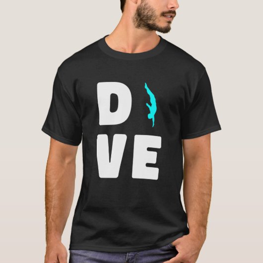 Fun Platform Diver Springboard Diving T-shirt (Voorkant)