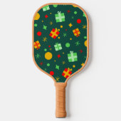 Fun Play-kerstpatroon Pickleball Paddle (Voorkant)