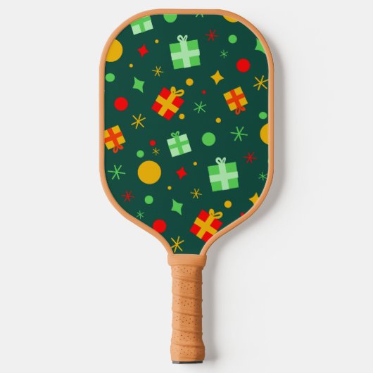 Fun Play-kerstpatroon Pickleball Paddle (Voorkant)