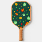 Fun Play-kerstpatroon Pickleball Paddle (Achterkant)