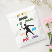 Fun player tennis  bedankzakje (Gezegeld)