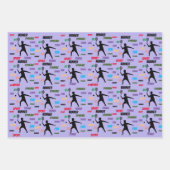 Fun player tennis  inpakpapier vel (Voorkant 2)
