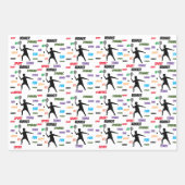 Fun player tennis  inpakpapier vel (Voorkant)
