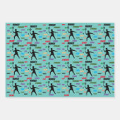 Fun player tennis  inpakpapier vel (Voorkant 3)