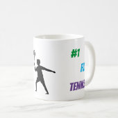 Fun player tennis  koffiemok (Voorkant rechts)