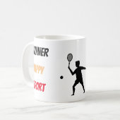 Fun player tennis  koffiemok (Voorkant links)