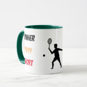 Fun player tennis mok (Voorkant links)