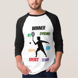 Fun player tennis  t-shirt