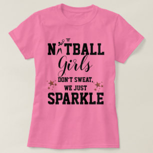 Fun Player Thlek Netball Girls Slogan T-shirt